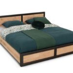 Productfoto Eikenhouten bed Oak Stee