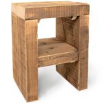 Nachtkastje oud eiken grenen planken rough