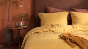 Dekbedovertrek Beat Gold Okergeel