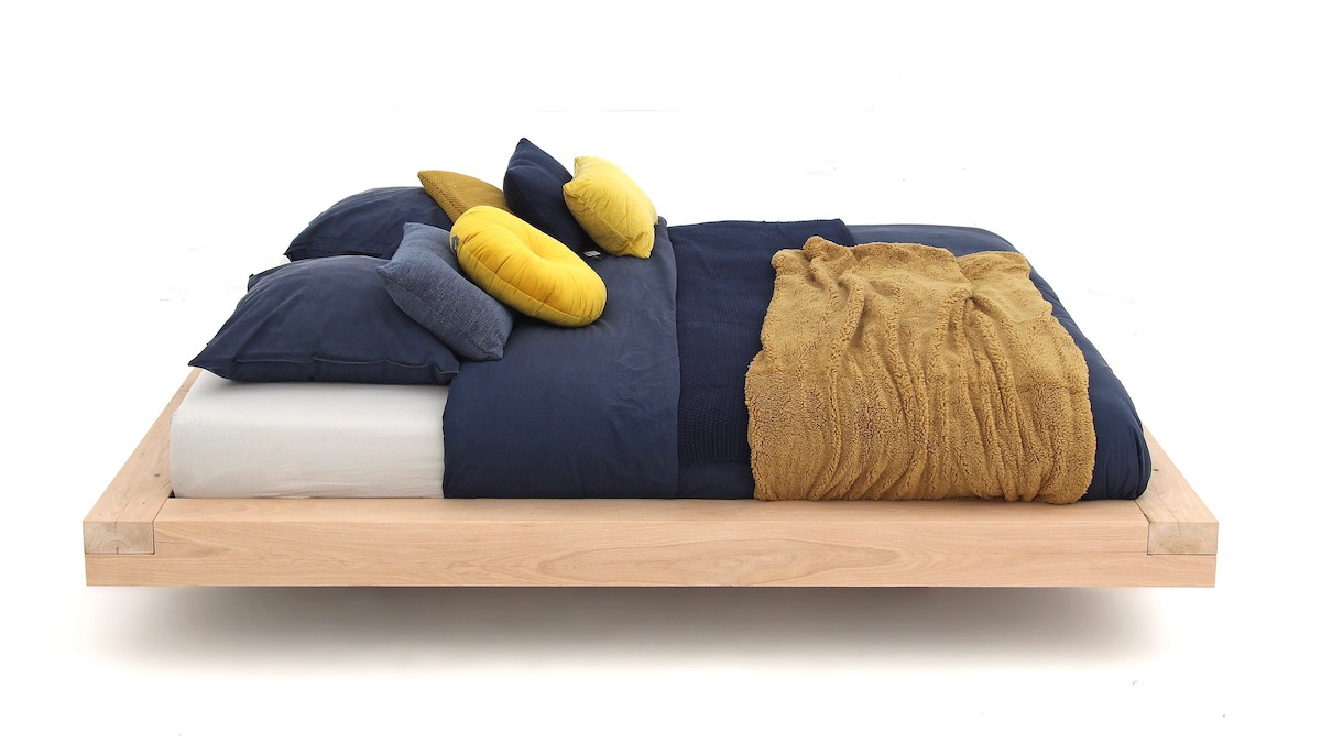 Massief eiken Balkenbed Massief eiken Balkenbed