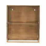 wandkast glas en brons