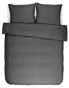 dekbedovertrek antraciet essenza guy tweepersoonsbed