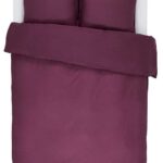 dekbedovertrek kleur bordeaux essenza minte tweepersoons