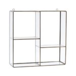 Wandkast glas stalen frame
