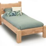 tweepersoonsbed eiken balken rustiek stoer robuust