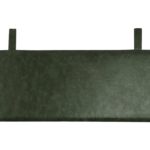 Donkergroen leren hoofdbord