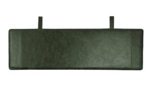 Donkergroen leren hoofdbord