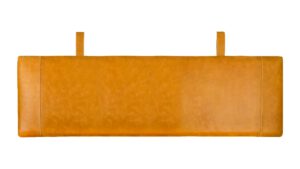 Leren hoofdbord okergeel