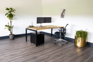 Wideshot Sfeerfoto van het bureau Timman 200 cm