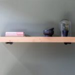 Productafbeelding van rustieke wandplank van eikenhout 6 cm dik