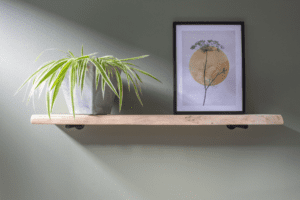 Wandplank Boomschors rand Rustiek Eikenhout