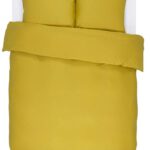 Productfoto van het minte dekbedovertrek goud geel