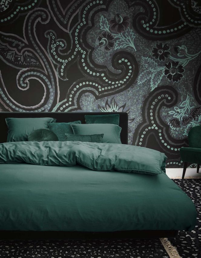 Sfeerfoto van het dekbedovertrek minte duvet cover green