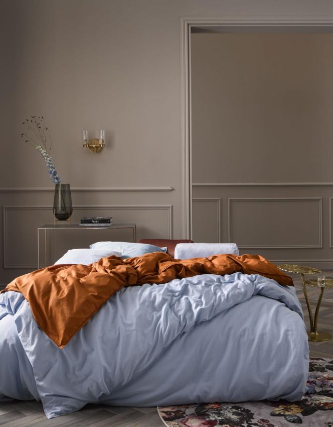 Sfeerfoto van het dekbedovertrek minte duvet cover iceblue