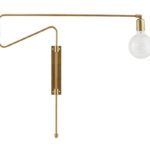 Productafbeelding van grote swing lamp messing