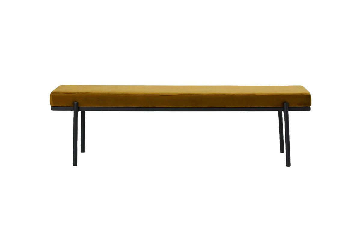 Productafbeelding van donkerolijf polyester bankje Productafbeelding van donkerolijf polyester bankje