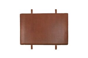 hoge hoog leren hoofdbord mat bruin met 4 lussen