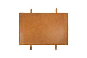 Hoge Leren Hoofdbord Cognac Kjell