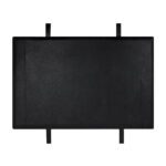 Hoge Leren Hoofdbord Zwart Kjell