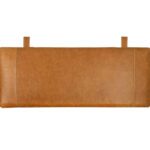 Lage Leren Hoofdbord Cognac FINN