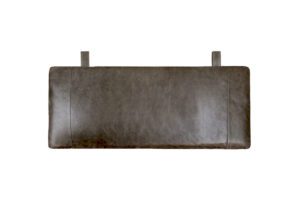 Lage Leren Hoofdbord Grijs FINN