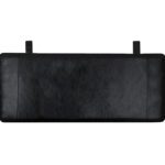 Lage Leren Hoofdbord Zwart FINN