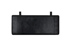 Lage Leren Hoofdbord Zwart FINN