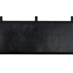 Medium Hoge Leren Hoofdbord Zwart SIMO