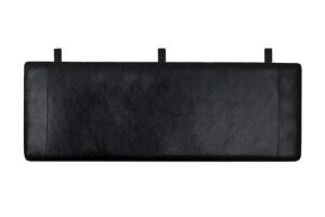 Medium Hoge Leren Hoofdbord Zwart SIMO