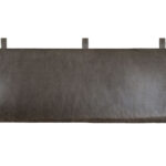 Medium Hoge Leren Hoofdbord Grijs SIMO