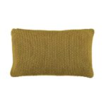 Productafbeelding Marc O'Polo Nordic gebreid sierkussen in de kleur mosterd