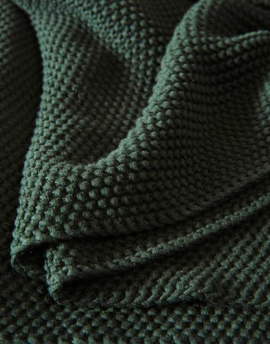 Sfeerfoto 1 Marc O'Polo Nordic gebreid kleed in de kleur groen