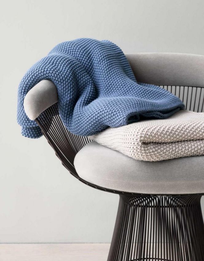 Sfeerfoto 4 Marc O'Polo Nordic gebreid kleed in de kleur gebroken wit